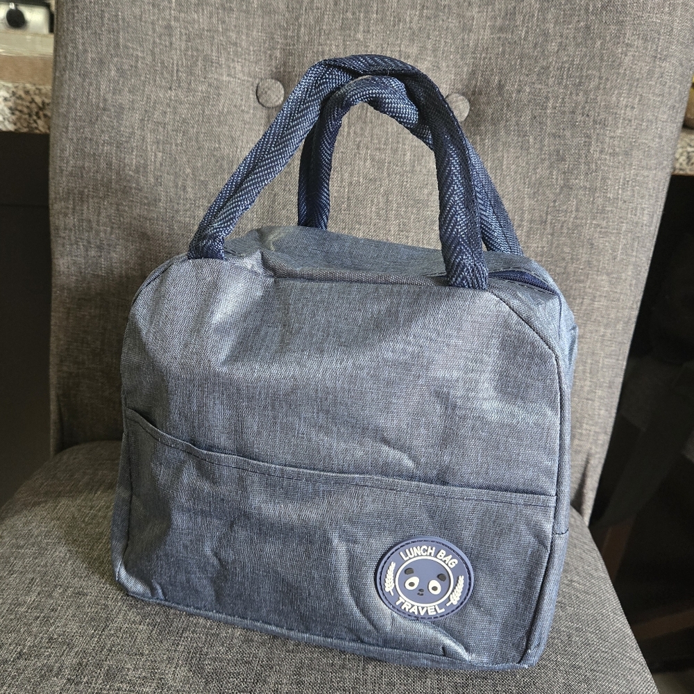 🍒🍒 Blue Insulated Lunch Bag